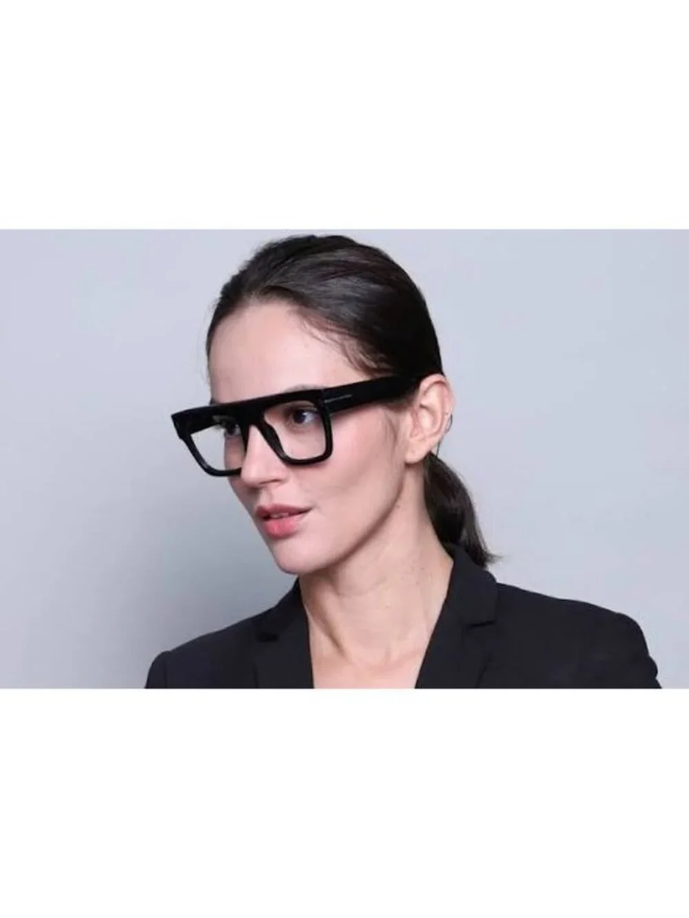 Tom Ford Renee FT0847 001 Eyeglasses Black 52mm Square Frame, Blue Light Block